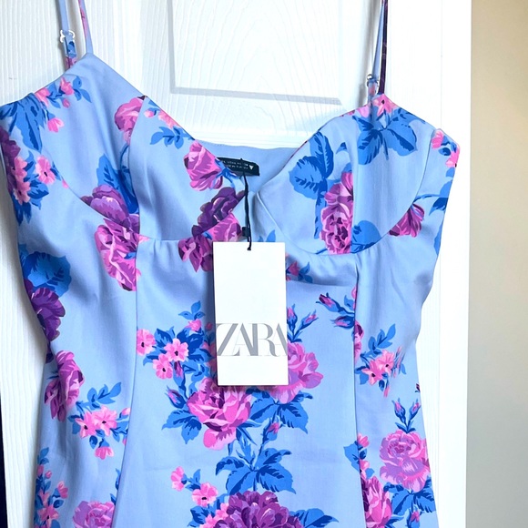 Zara Dresses New Corset Flower Dress Zara Poshmark